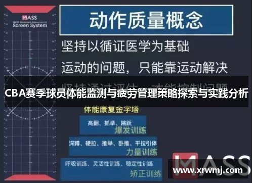 CBA赛季球员体能监测与疲劳管理策略探索与实践分析